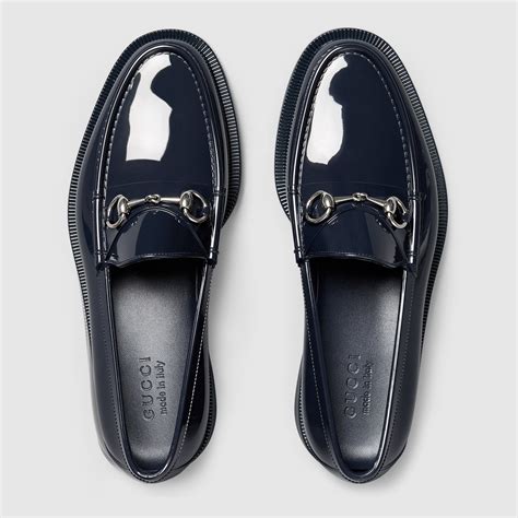 gucci rubber moccasin with horsebit|gucci horse bit loafers.